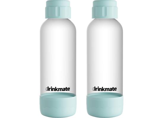 DrinkMate PET Bottles 1L Arctic Blue, Twin Pack (2) 